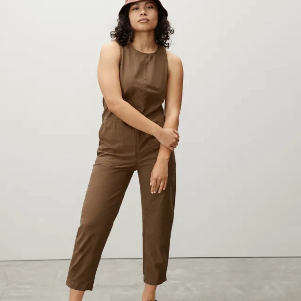 🤎 EVERLANE Fatigue Jumpsuit in Walnut